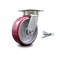 Service Caster 6 Inch Kingpinless Poly on Aluminum Wheel Swivel Caster with Swivel Lock SCC SCC-KP30S620-PAR-BSL - alternate 1